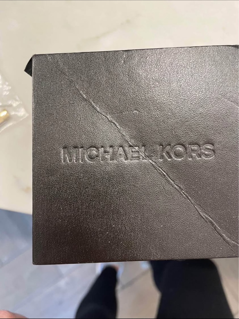 Michael Kors Gold-Tone Oversized Boyfriend Watch